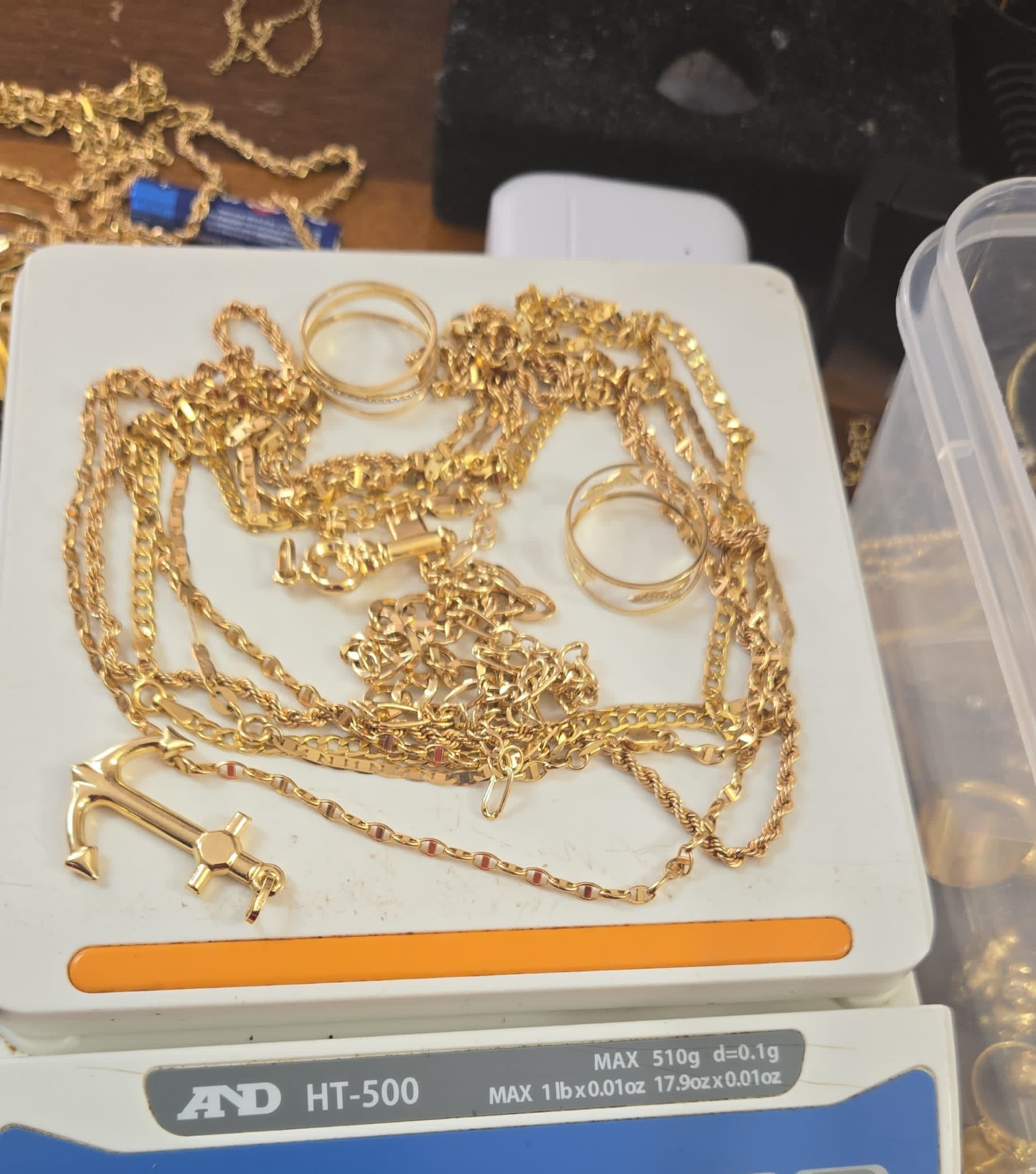Gold and Silver Earring