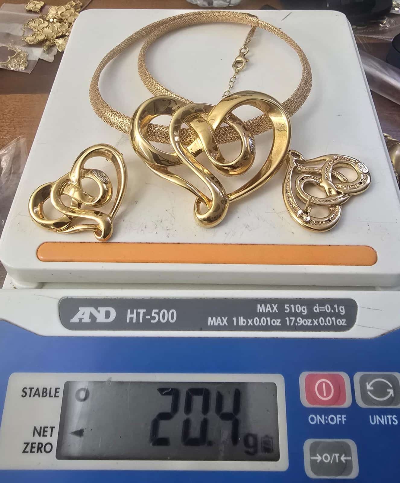 Gold and Silver Earring