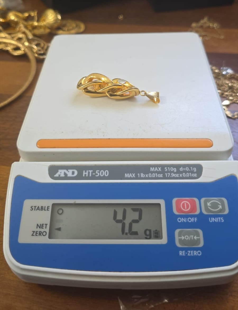 Gold and Silver Earring